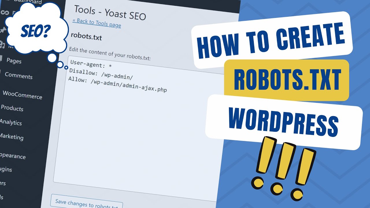 How to create a robots.txt file in WordPress using Yoast SEO plugin