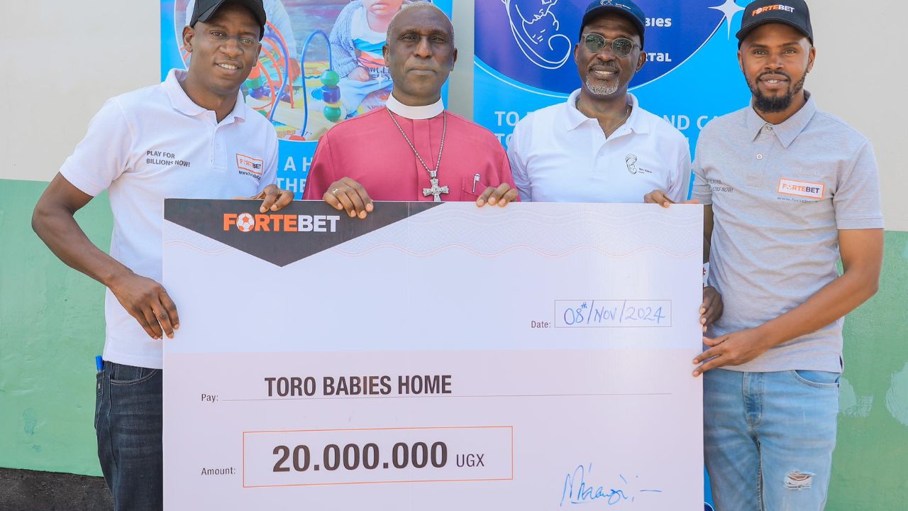 FORTEBET DONATES 20M TO TOORO BABIES HOME